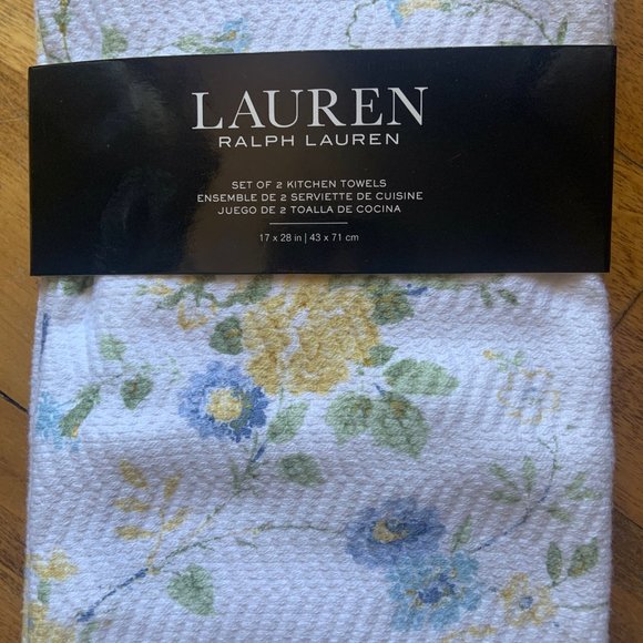 Ralph Lauren Floral Kitchen Towel Set - Picture 2 of 3